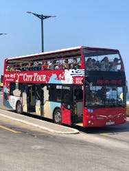 Visite de Rhodes en bus rouge à arrêts multiples